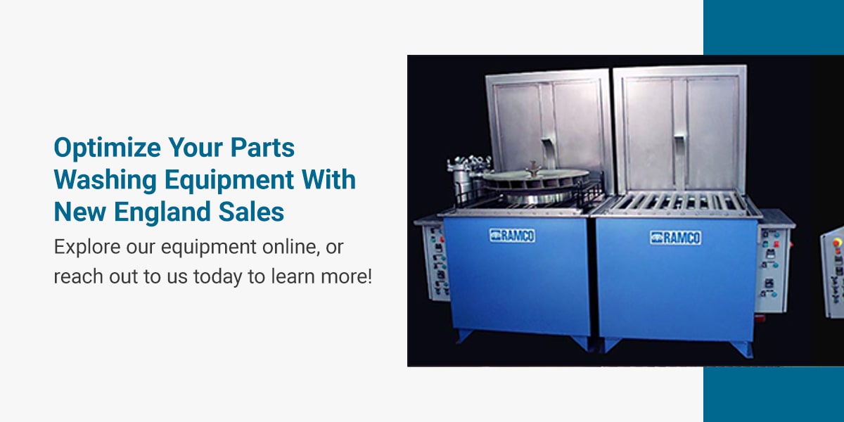 Optimize Your Parts Washing Equipment With New England Sales